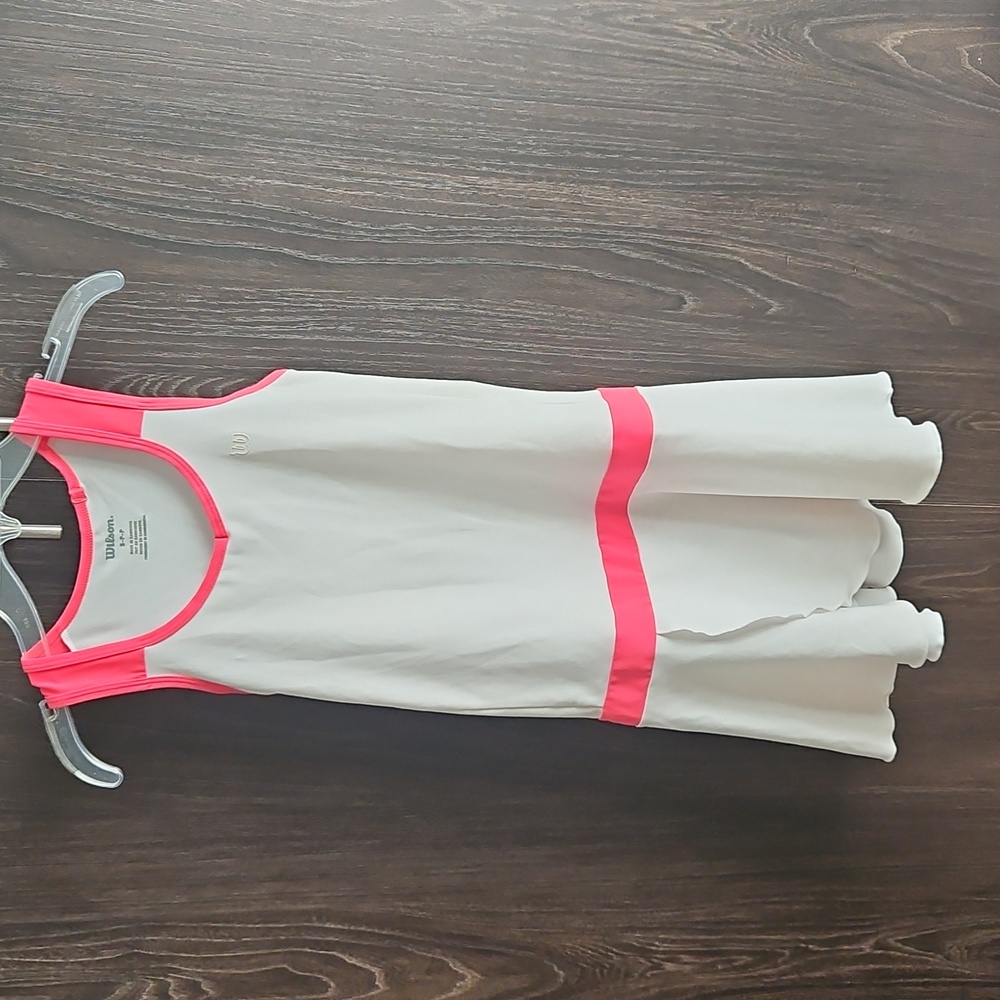 Wilson size small (5-6 years old) pink and white girl's tennis‎ dress